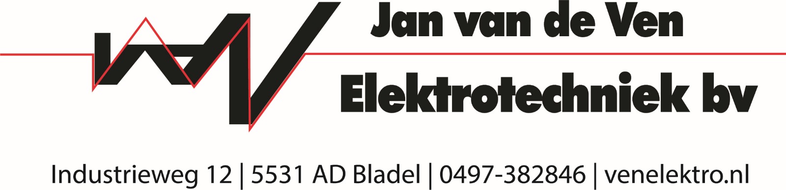 Logo Jan van de Ven Elektrotechniek contactinformatie